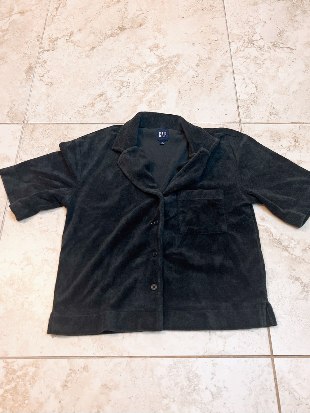 Free- Gap terry cloth button down top